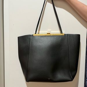 Celine Horizontal Clasp Cabas Leather Tote - 2018 Spring Runway